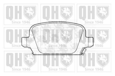 Тормозні (гальмівні) колодки quinton Hazell BP1267
