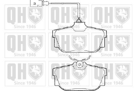 Тормозні (гальмівні) колодки quinton Hazell BP1285