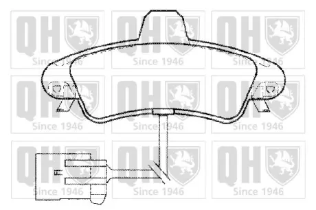 Тормозні (гальмівні) колодки Quinton Hazell BP1308