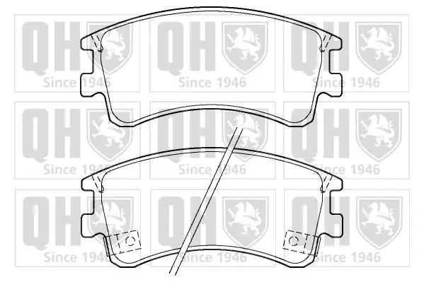 Тормозные колодки quinton hazell BP1378