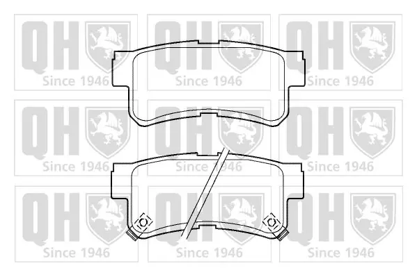 Тормозні (гальмівні) колодки Quinton Hazell BP1387 (фото 1)