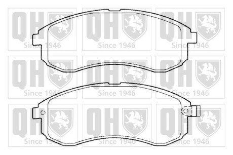 Тормозные колодки quinton Hazell BP1404