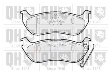 Тормозні (гальмівні) колодки quinton Hazell BP1500