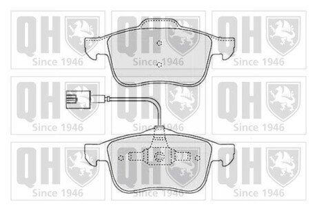 Тормозні (гальмівні) колодки quinton Hazell BP1502