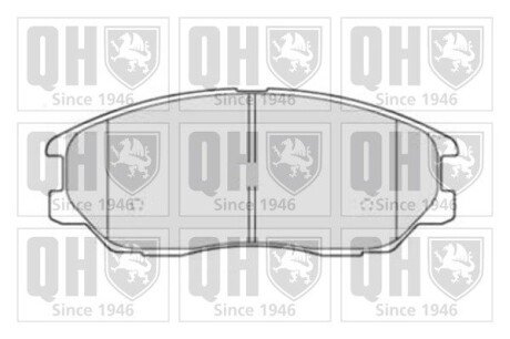 Тормозні (гальмівні) колодки quinton Hazell BP1510 на Киа Рио 1