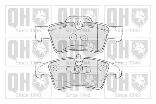 Тормозные колодки quinton hazell BP1525
