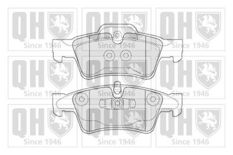 Тормозні (гальмівні) колодки quinton Hazell BP1525 на Мерседес R-Class w251