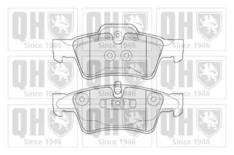 Тормозные колодки quinton hazell BP1525