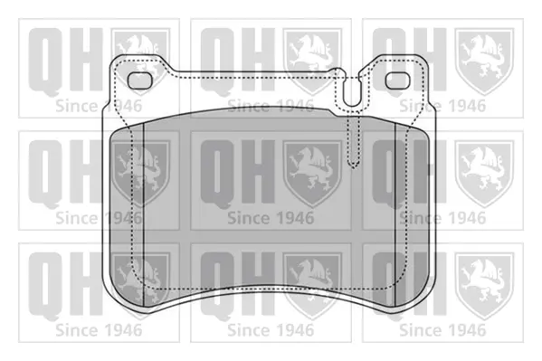 Тормозные колодки quinton hazell BP1612