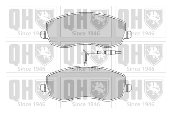 Тормозные колодки quinton hazell BP1660