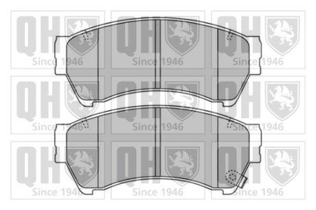 Тормозні (гальмівні) колодки quinton Hazell BP1671