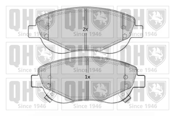 Тормозные колодки quinton hazell BP1683