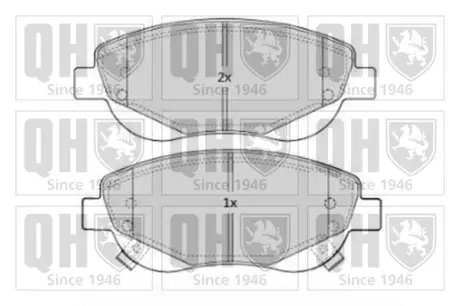 Тормозные колодки quinton hazell BP1683