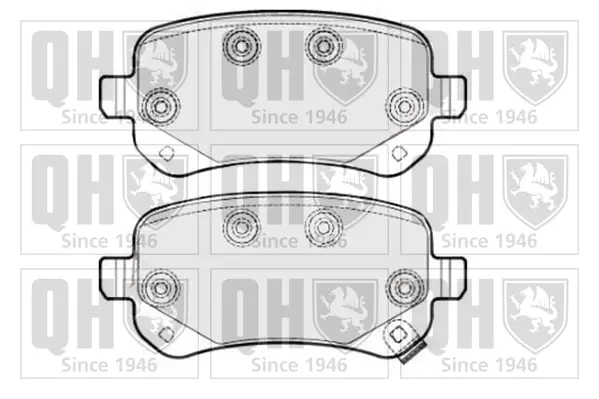 Тормозные колодки quinton hazell BP1706