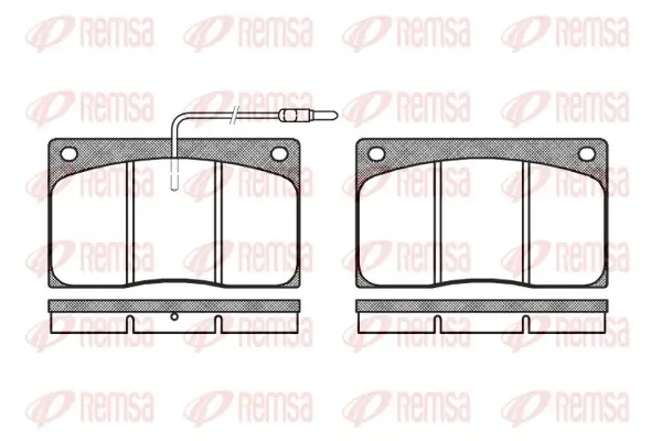 Передние тормозные колодки remsa 004402