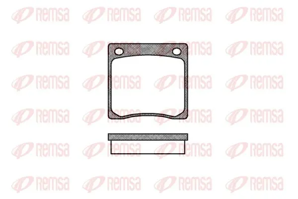 REMSA CITROEN гальмівні колодки задн. ZX 91-,Xsara,Peugeot 206-309,Renault 19,Clio,Megane I remsa 006700