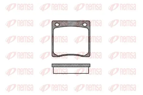 REMSA CITROEN гальмівні колодки задн. ZX 91-,Xsara,Peugeot 206-309,Renault 19,Clio,Megane I remsa 006700 Хонда Цивик