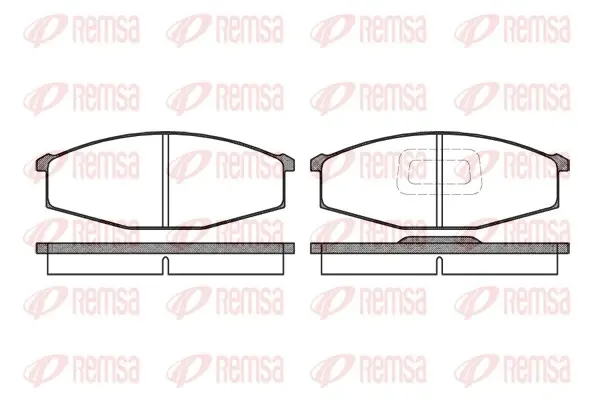 Передние тормозные колодки remsa 012910