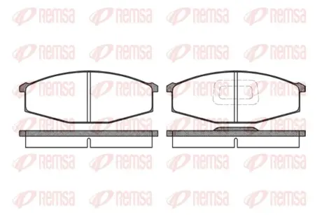Передние тормозные колодки remsa 012910 Ниссан Патрол y60
