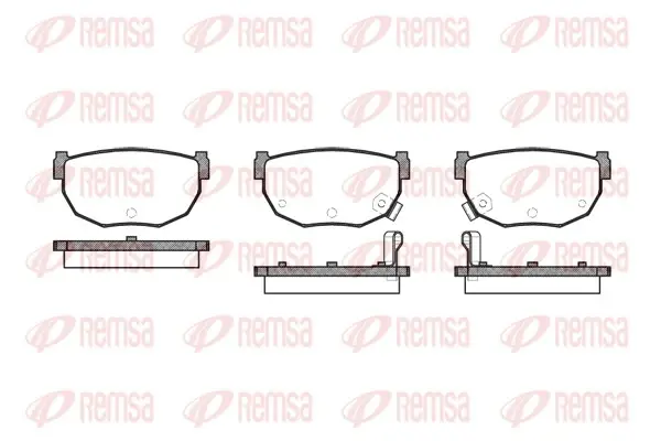 REMSA MAZDA колодки гальмівні передні 626 1,8-2,2 89-92 remsa 015112