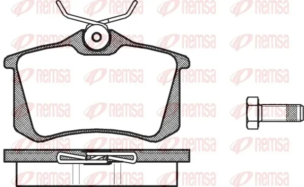 REMSA гальмівні колодки задн. AUDI A3,A4,A6; SEAT; VW Golf 3/4; SKODA remsa 026300