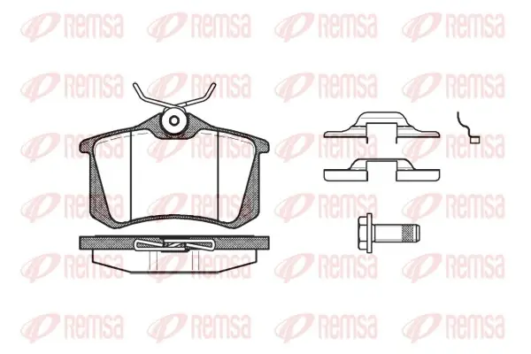 REMSA VW гальмівні колодки задн.T4,Sharan 00-Ford Galaxy 00-Seat Alhambra remsa 026316