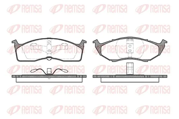 REMSA колодки гальмівні передні CHRYSLER 300M, Voyager Remsa 044720 (фото 1)