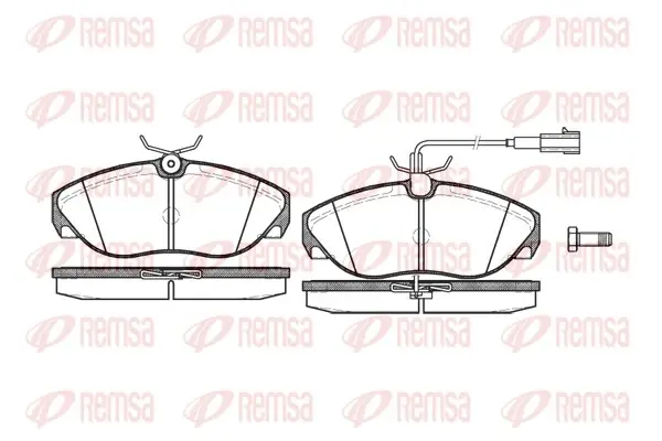 Передние тормозные колодки remsa 0486.11