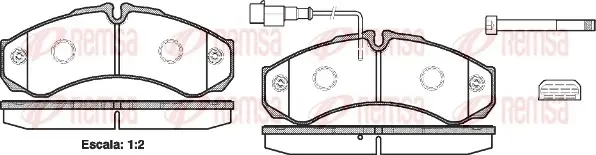 REMSA IVECO колодки гальмівні передн./задн. DAILY 96 remsa 065132