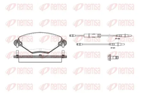 REMSA CITROEN гальмівні колодки дискові C5 2,0-2,0HDI 01- Remsa 082804