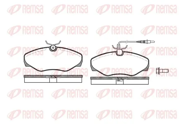 Передние тормозные колодки remsa 083401