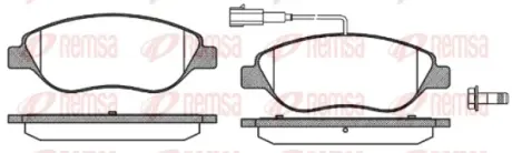 Передние тормозные колодки remsa 0860.02