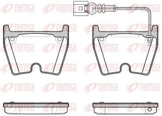 Передние тормозные колодки remsa 0896.11