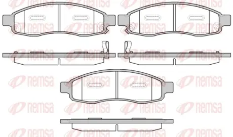 Передние тормозные колодки remsa 109432 Infiniti