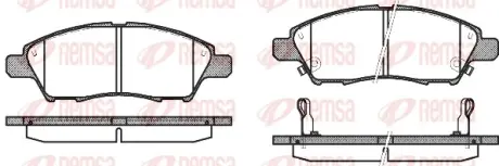 Передні тормозні (гальмівні) колодки remsa 121002