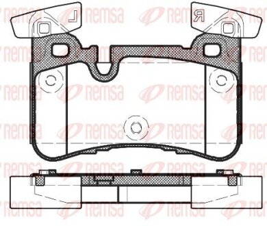 DB Гальмівні колодки задн. E-CLASS T-Model (S212) E 63 AMG (212.274) 11-16 remsa 1429.00 на Мерседес Cls 350