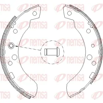 REMSA FORD Щоки гальмівні задні Transit 1,6/2,0/2,5 85-92 remsa 411100