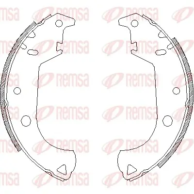 REMSA FIAT щоки гальмівні DOBLO 11/00- remsa 412500