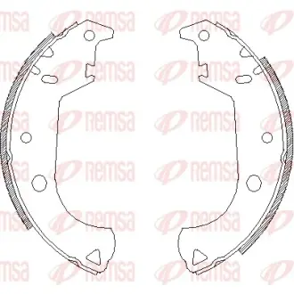 REMSA FIAT щоки гальмівні DOBLO 11/00- remsa 412500 Фиат Сиена