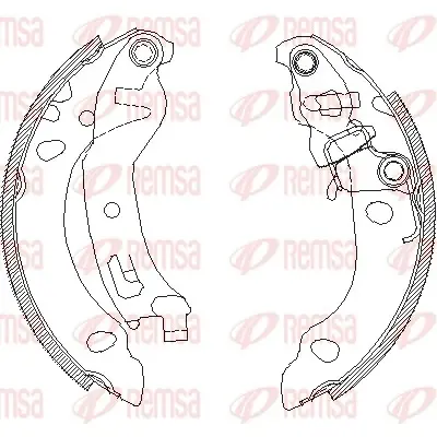 REMSA FIAT гальмівні колодки барабанні PANDA II 03- Remsa 413801 (фото 1)