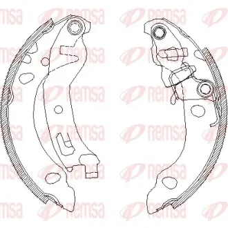 REMSA FIAT гальмівні колодки барабанні PANDA II 03- remsa 413801 Форд KA
