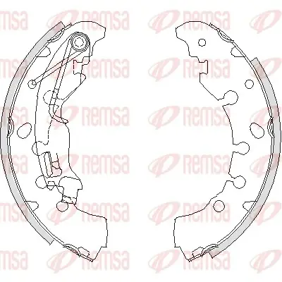REMSA OPEL щоки гальм. Corsa D 06 -, Citroen Nemo Remsa 416100 (фото 1)