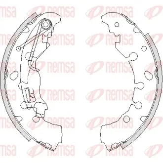 REMSA OPEL щоки гальм. Corsa D 06 -, Citroen Nemo remsa 416100 Фиат Гранде пунто