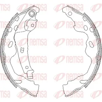 REMSA CITROEN щоки гальмівні C1, OPEL Agila, SUZUKI Swift, TOYOTA Yaris remsa 418700 Тойота Версо