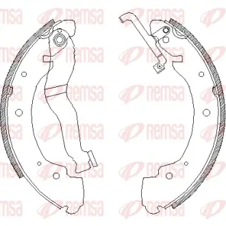REMSA VW Гальмівні колодки задн. T4 remsa 4402.00