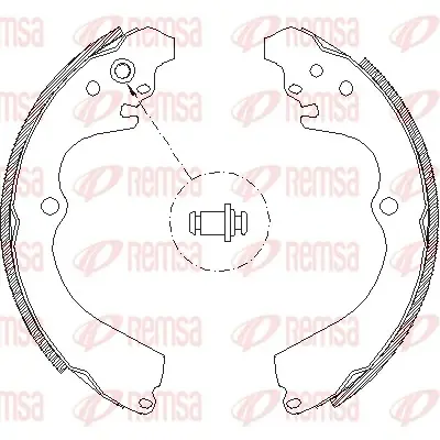 REMSA щоки гальм. задн. Subaru Forester remsa 466300