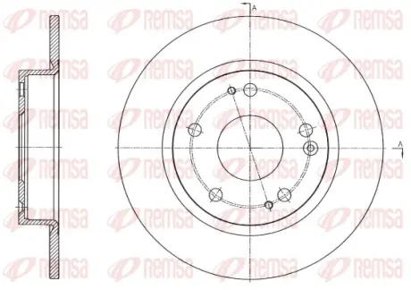 REMSA HONDA диск гальм задн. CIVIC X remsa 6175600 Хонда Интегра