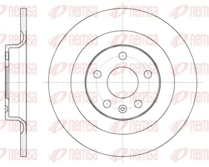 REMSA VOLVO диск гальм. задн. S60 20- remsa 6179600 Вольво S60