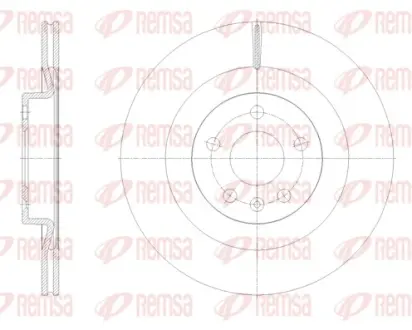 REMSA диск гальм. задн. VOLVO S60 20- Remsa 6179810