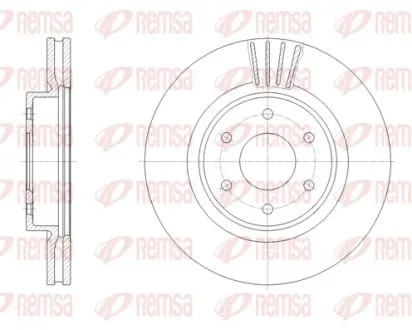 REMSA NISSAN диск гальм. передн. Navara 05- Remsa 6196310